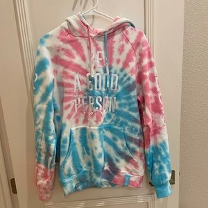 BE A GOOD PERSON TYE DYE HOODIE
